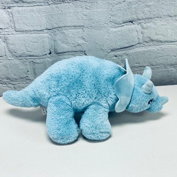 Kellytoy Blue Dinosaur Baby Rattle Plush Toy Triceratops 2020 - Picture 3 of 6